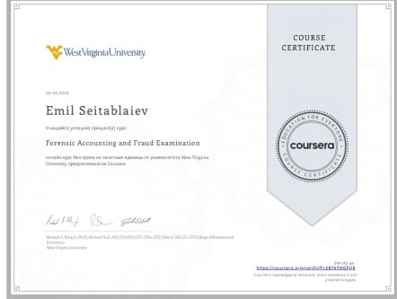 Forensic Accounting and Fraud Examination Certificate